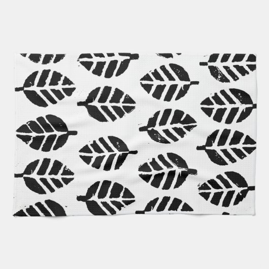 Blätter Pattern Potato Print Kitchen Handtücher (Horizontal)