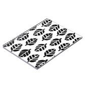 Blätter Pattern Potato Print Spiral Foto Notebook Notizblock (Linke Seite)