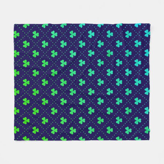 Blätter Pattern St. Patrick's Day-23223 Fleecedecke (Vorderseite (Horizontal))