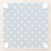 Blätter Pattern St. Patrick's Day-23223 Glasuntersetzer (Rückseite)