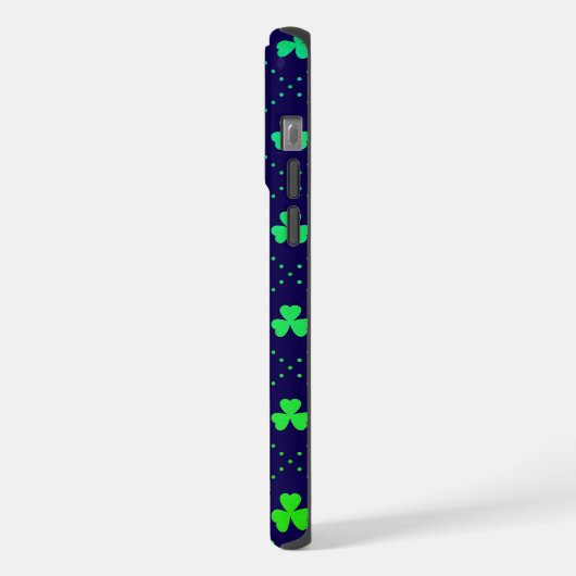 Blätter Pattern St. Patrick's Day-23223 iPhone Hülle (Linke Seite)