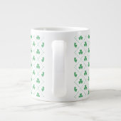 Blätter Pattern St. Patrick's Day-23223 Jumbo-Tasse (Rückseite)
