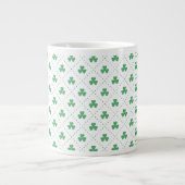 Blätter Pattern St. Patrick's Day-23223 Jumbo-Tasse (Vorderseite)