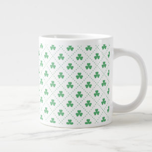 Blätter Pattern St. Patrick's Day-23223 Jumbo-Tasse