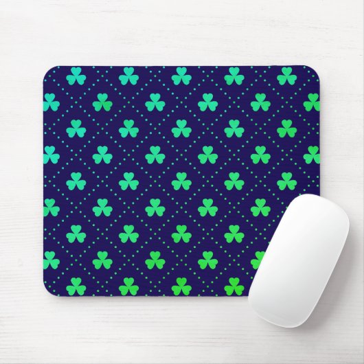 Blätter Pattern St. Patrick's Day-23223 Mousepad (Mit Mouse)