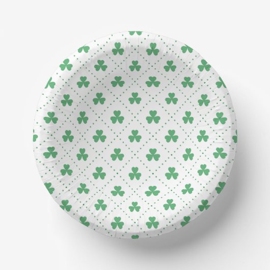 Blätter Pattern St. Patrick's Day-23223 Pappteller (Vorderseite)