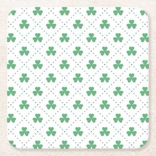 Blätter Pattern St. Patrick's Day-23223 Rechteckiger Pappuntersetzer (Vorderseite)