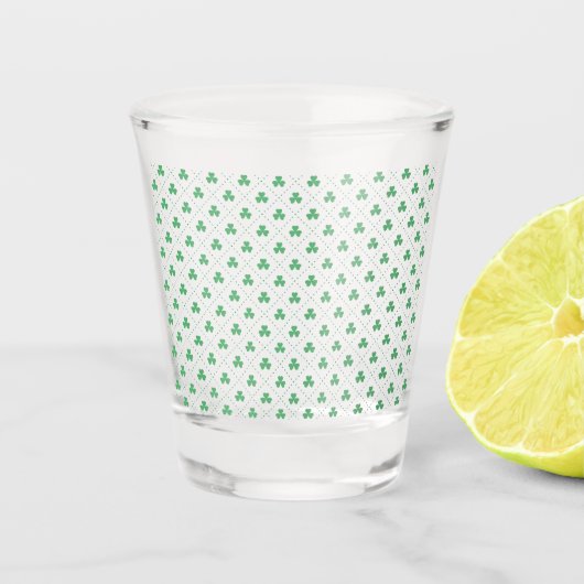 Blätter Pattern St. Patrick's Day-23223 Schnapsglas (Vorderseite)