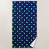 Blätter Pattern St. Patrick's Day-23223 Strandtuch (Vorderseite)