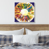 Blätter Pearl Modern Art Canvas Print Leinwanddruck (Insitu (Schlafzimmer))