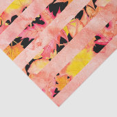 Blätter "PINK ORANGE YELLOW AUTUMN FALL STRIPES" Seidenpapier (Ausschnitt)