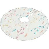 Blätter Polyester Weihnachtsbaumdecke (Schrägansicht)