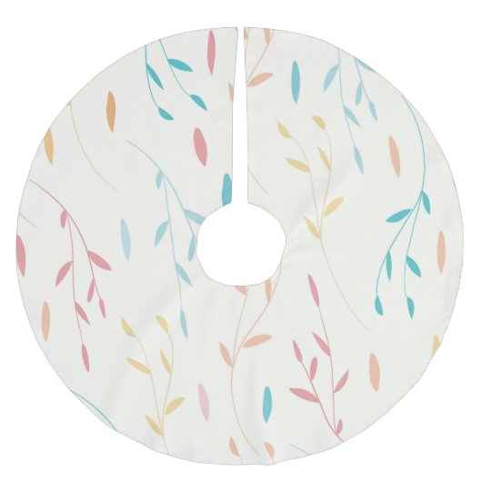 Blätter Polyester Weihnachtsbaumdecke (Vorderseite)