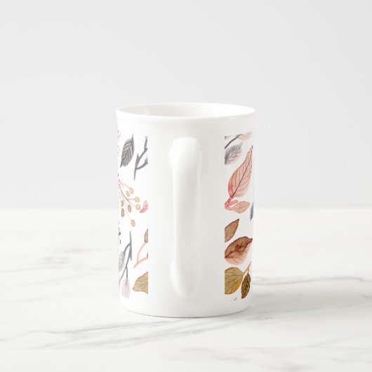 Blätter Porzellantasse (Rückseite)