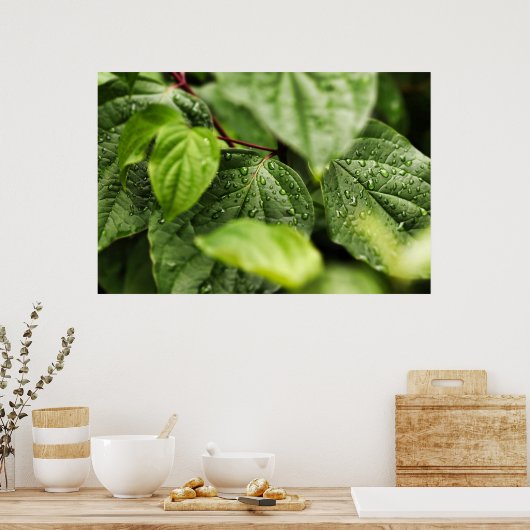 Blätter Poster (Küche)