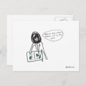 Blätter Postkarte (Vorne/Hinten)