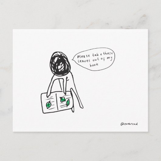 Blätter Postkarte (Vorderseite)