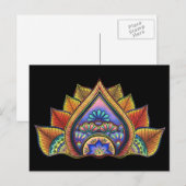 Blätter Postkarte (Vorne/Hinten)