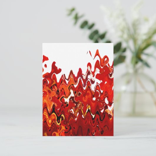 BLÄTTER POSTKARTE (Stehend Vorderseite)