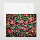 Blätter - Rot und Grün Postkarte (Vorne/Hinten)