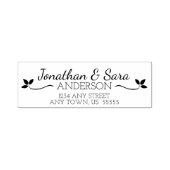 Blätter Rücksendeadresse Permastempel (Design)