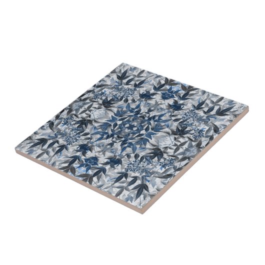 Blätter Sacred Bamboo 2 Kaleidoskop Tile Fliese (Seite)