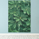 Blätter schließen Foto Leinwanddruck (Insitu (Holzboden))