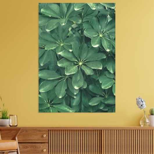 Blätter schließen Foto Leinwanddruck (Insitu (Wohnzimmer))