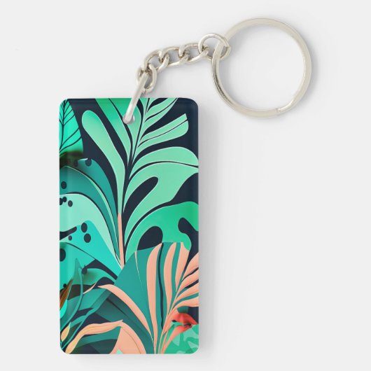 Blätter Schlüsselanhänger (Rückseite)