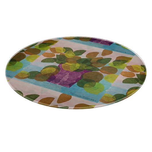 Blätter Schneidebrett (Ecke)