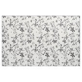 Blätter Schwarz auf weißem Blumengewebe 2 Stoff (Fat Quarter (45,7 x 55,9 cm))