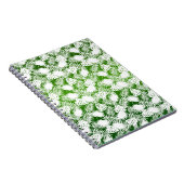 BLÄTTER SEAMLESS PATTERN GRÜNWEISS NOTIZBLOCK (Rechte Seite)