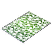 BLÄTTER SEAMLESS PATTERN GRÜNWEISS NOTIZBLOCK (Linke Seite)