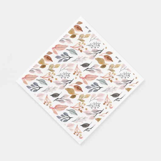 Blätter Serviette (Ecke)