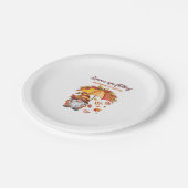 Blätter sinken im Herbst und rufen klassischen T - Pappteller (Schrägansicht)