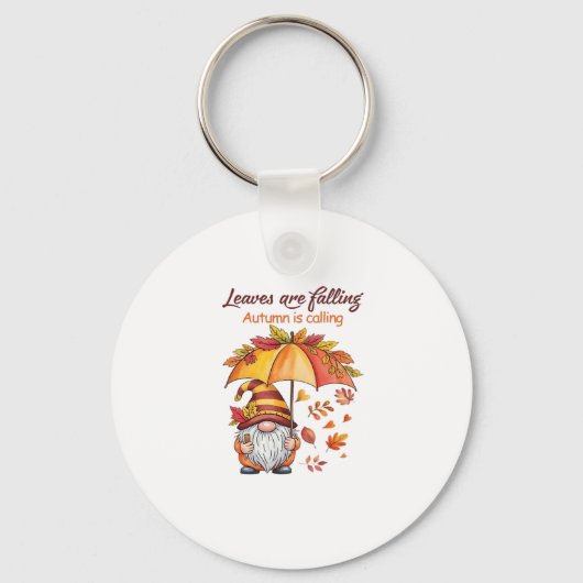 Blätter sinken im Herbst und rufen klassischen T - Schlüsselanhänger (Vorderseite)