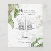 Blätter + Skripttext Hochzeitstag (Vorderseite)