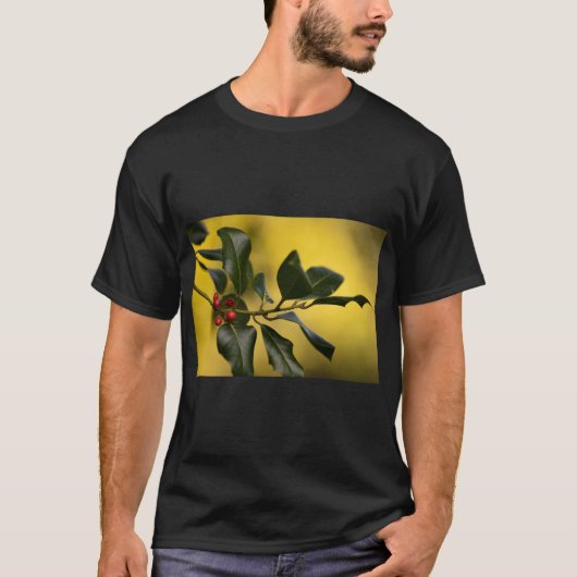 Blätter Sprig Nature Art T-Shirt (Vorderseite)