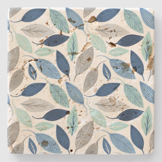 Blätter Steinuntersetzer (Vorderseite)