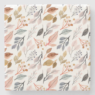 Blätter Steinuntersetzer