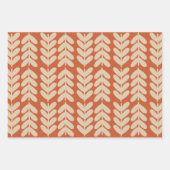 Blätter & Stiele Skandinavisches Muster Trio (Vorderseite 3)