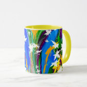 Blätter Tasse (VorderseiteRechts)