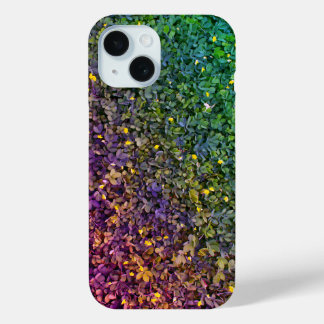 Blätter Textured Colorful iPhone Case
