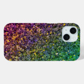 Blätter Textured Colorful iPhone Case (Rückseite (Horizontal))
