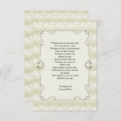 Blätter-Trauerfall danken Ihnen Notecard Dankeskarte (Vorne/Hinten)