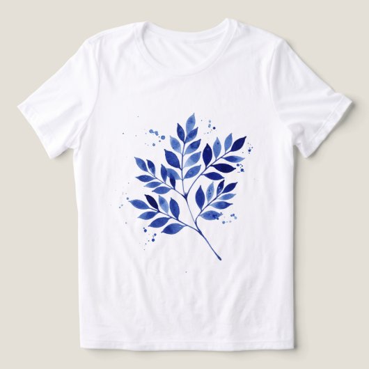 Blätter Tri-Blend Shirt (Design Vorderseite)