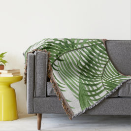 Blätter Tropical Greenery Watercolor Palm Tree Decke