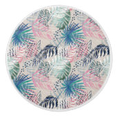 Blätter, tropisch, botanisch, Blätter, Dschungel, Keramikknauf (Vorderseite)