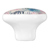 Blätter, tropisch, botanisch, Blätter, Dschungel, Keramikknauf (Seitenansicht)