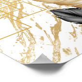 Blätter Tropische Printable Art Poster (Ecke)